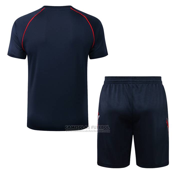 Fato de Treino Paris Saint-Germain Jordan Manga Curta 2022-2023 Azul - Calcas Curta